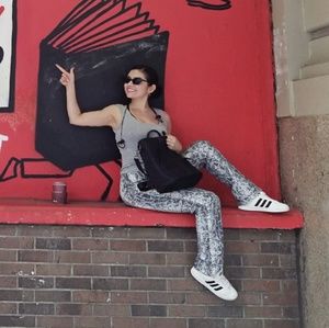 Snake skin print pants